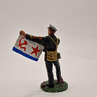 Старшина 1-й статьи с флагом ВМФ, 1941-43 гг, СССР, 54 мм, Студия Большой полк (БП0543.14.01.54) (БП0543.14.01.54)
