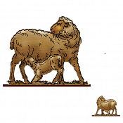 Волшебная фанера Овцы, ягнята, Овца 8, Воины и битвы - фото