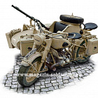 Сборная модель из пластика ИТ German Military Motorcycle with side car (1:9) Italeri