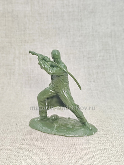 Солдатики из мягкого резиноподобного пластика Горец, набор 6 шт, 1/32 Soldiers. Есть