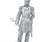 Миниатюра из олова 324. Адмирал Нахимов П.С. (1802-1855), 54 мм, EK Castings