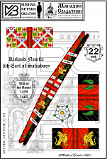 MBC_MID_WOR_22_001 Знамена, 22 мм, Война Роз (1455-1485), Йоркисты