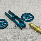 Солдатики из металла окрашенные Батарея гвардейской конной артиллерии №2. Набор плоских солдатиков 9 шт (100-232) (100-232)