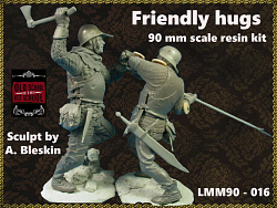 Сборная миниатюра из смолы Friendly hugs 90 мм, Legion Miniatures