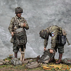 Сборная фигура из смолы SM 3635 Парашютисты США. День Д.1944 год, 1:35, SOGA miniatures (SM-3635) (SM-3635)