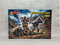 Солдатики из пластика WWII German MG Team (1/72) Mars (72147) (72147)