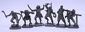Солдатики из металла Пираты (пьютер) 6 шт, 40 мм, Солдатики Публия - фото
