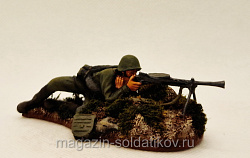 Пулеметчик РККА 1943-45 гг., 54 мм, Студия Большой полк (ИЛ0205.14.01.54) (ИЛ0205.14.01.54)