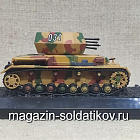 Масштабная модель в сборе и окраске Flakpanzer IV Wirbelwind, (1:72), Танки мира (ТМ40) (ТМ40)