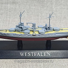 B034 Линейный корабль ВМФ Германской Империи Вестфален (Westfalen) 1:1250 Altaya (602-074) (602-074)