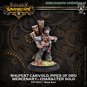 PIP 41015 Mercenary Rupert Carvolo, Piper of Ord BLI, Warmachine. Wargames (игровая миниатюра) - фото