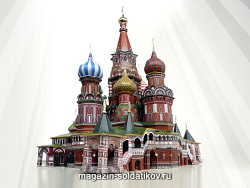 Сборная модель из картона. Масштаб 1/150. Собор Василия Блаженного Умбум (195) (195)