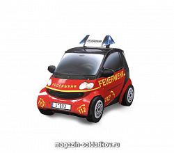 Сборная модель из картона. Серия: Авто. Масштаб 1/24. Smart (пожарный) Умбум (159 04) (159 04)