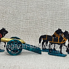 Солдатики из металла окрашенные Батарея гвардейской конной артиллерии №2. Набор плоских солдатиков 9 шт (100-232) (100-232)