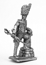 Миниатюра из олова 491 РТ Трубач первого карабинерного полка 1810 год, 54 мм, Ратник - фото