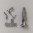 Сборная миниатюра из смолы Сапер, 28 мм, Аванпост