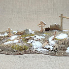 Масштабная модель в сборе и окраске Сельское кладбище, 1:56, Средневековый город