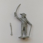 Сборная миниатюра из смолы Офицер линейной пехоты в бою, Франция, 28 мм, Аванпост