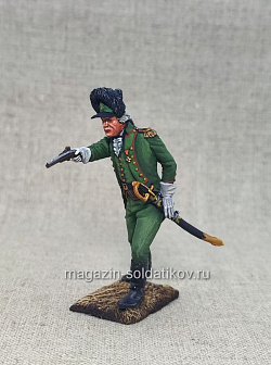 Миниатюра в росписи Русский егерь (стреляющий), 54 мм, Студия Большой полк (ИЛ2365.11.01.54) (ИЛ2365.11.01.54)