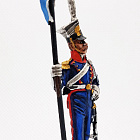 Миниатюра из олова Рядовой уланского полка, Франция, 1809-1813 г., 54 мм, Студия Большой полк (БП0388.12.03.54) (БП0388.12.03.54)