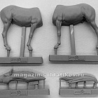 Сборная миниатюра из смолы Лошадь №9, 54 мм, Chronos miniatures