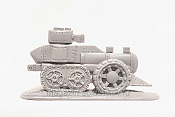 Солдатики из пластика Броневик стимпанк, 54 мм (серый), Воины и битвы - фото