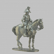 Сборная миниатюра из металла Конный штаб-офицер 1808-1812 гг, 28 мм, Аванпост - фото