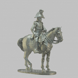 Сборная миниатюра из металла Конный штаб-офицер 1808-1812 гг, 28 мм, Аванпост