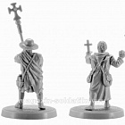 Сборная миниатюра из смолы Крестоносцы, набор №4, 4 фигуры, 28 мм, V&V miniatures