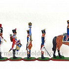 Солдатики из пластика Французская линейная пехота на параде (набор в росписи), Большой полк