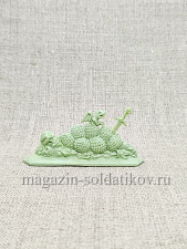 Солдатики из пластика Дракон маленький (смола, светло-зеленый, 54 мм) Воины и битвы - фото