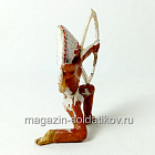 солдатик из твердого пластика Индеец, Польша (704-1114/1) (704-1114/1)
