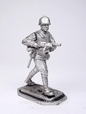 Миниатюра из олова 180 РТ Рядовой в стальном нагруднике 54 мм, Ратник - фото
