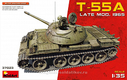 Сборная модель из пластика Танк Т-55А поздних модификаций, 1965 г., MiniArt (1/35)