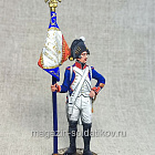 Миниатюра из олова Сержант-орлоносец 4 линейного полка 1805 г., 54 мм, Студия Большой полк (ИЛ2429.12.02.54) (ИЛ2429.12.02.54 )