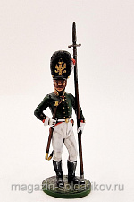 Миниатюра из олова Унтер-офицер Преображенского полка, 1802-06 гг., Студия Большой полк - фото