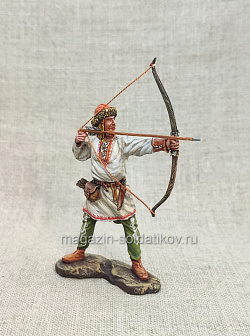 Миниатюра из олова Лучник на охоте, Россия, 54 мм (ИЛ1938.06.02.54) (ИЛ1938.06.02.54 )