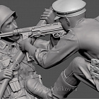 Сборная фигура из смолы Схватка сержанта РККА с солдатом Вермахта. 1941-42 г., 1:35, SOGA miniatures (SM 3012) (SM 3012)