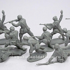 Солдатики из пластика Italians 12 figures in 6 poses (gray), 1:32 ClassicToySoldiers