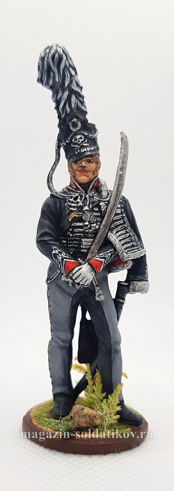 Миниатюра из олова Офицер 2-го лейб-гусарского полка, Пруссия, 1892-15 гг, 54 мм (БП0435.12.05.54) (БП0435.12.05.54)