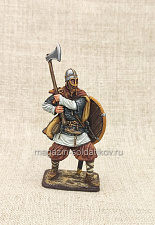Варяг с двуручным топором. Русь X в, 54 мм, Студия Большой полк - фото