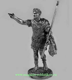 Миниатюра из олова Римский император (Август) 1 в. н.э., 54 мм, Россия