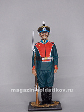 Миниатюра в росписи Унтер-офицер Лейб гвардии Егерского полка, Россия 1914г., 1:32, Сибирский партизан - фото