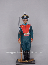 Миниатюра в росписи Унтер-офицер Лейб гвардии Егерского полка, Россия 1914г., 1:32, Сибирский партизан - фото