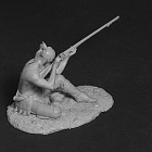 Сборная миниатюра из смолы Воин-ирокез 75 мм, Altores Studio