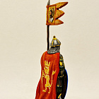 Миниатюра из олова Княжеский дружинник со стягом XII-XIII вв., 54 мм, Большой полк