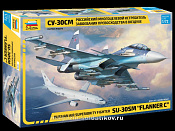 7314 Российский многоцелевой истребитель завоевания превосходства в воздухе "Су-30СМ" (1/72) Звезда