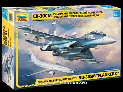 Сборная модель из пластика Российский многоцелевой истребитель завоевания превосходства в воздухе «Су-30СМ» (1/72) Звезда