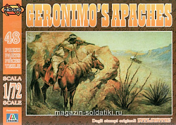 Солдатики из пластика АТЛ 004 Фигурки Geronimos Apaches (1/72) Nexus