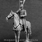 Сборная миниатюра из смолы Офицер саксонского кирасирского полка фон Цастрова, 1810-13 г 54 мм, Chronos miniatures
